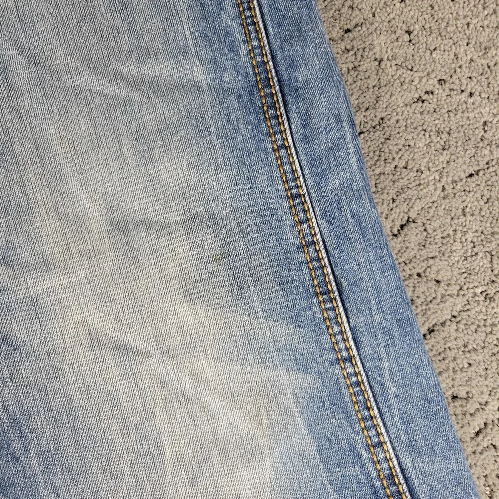Wrangler Retro Jeans Mens 38x34 Blue Relaxed Boot Whisker Bootcut Workwear Denim